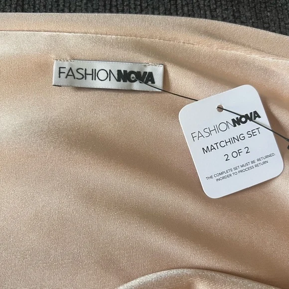 Fashion Nova NEW W/OT 
Chic Backless Nude Dress - Picture 7 of 16